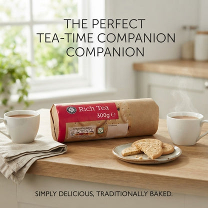 18x 300g Euro Shopper Rich Tea Biscuits Tea Time Snacks