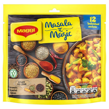 72g (12 x 6g) × 7 Maggi Aromatic Roasted Spices Seasoning Mix  Vegetarian Sachet