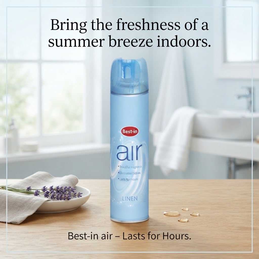 6 x 240ml B/In Air Freshener Value Pack (Linen, Lavender, Orchid)