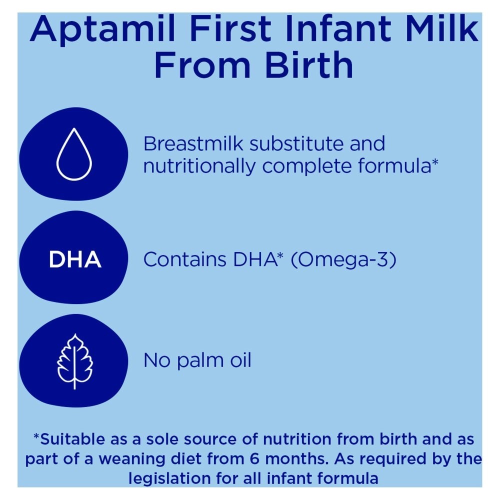 Aptamil 1 First Infant Baby Milk Powder Formula From Birth 800g Tin