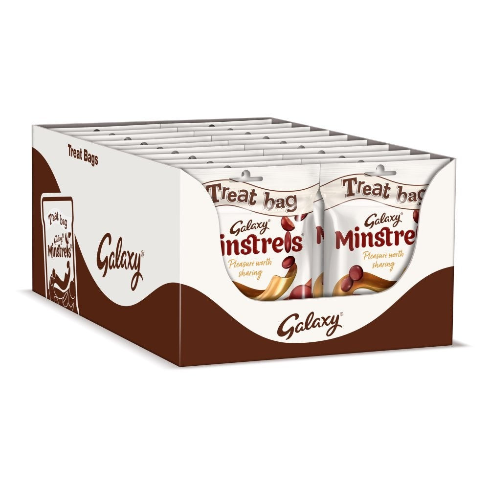 Galaxy Minstrels Milk Chocolate Candy Bulk Box - 42g x 40 or 80g x 20 Treat Bags