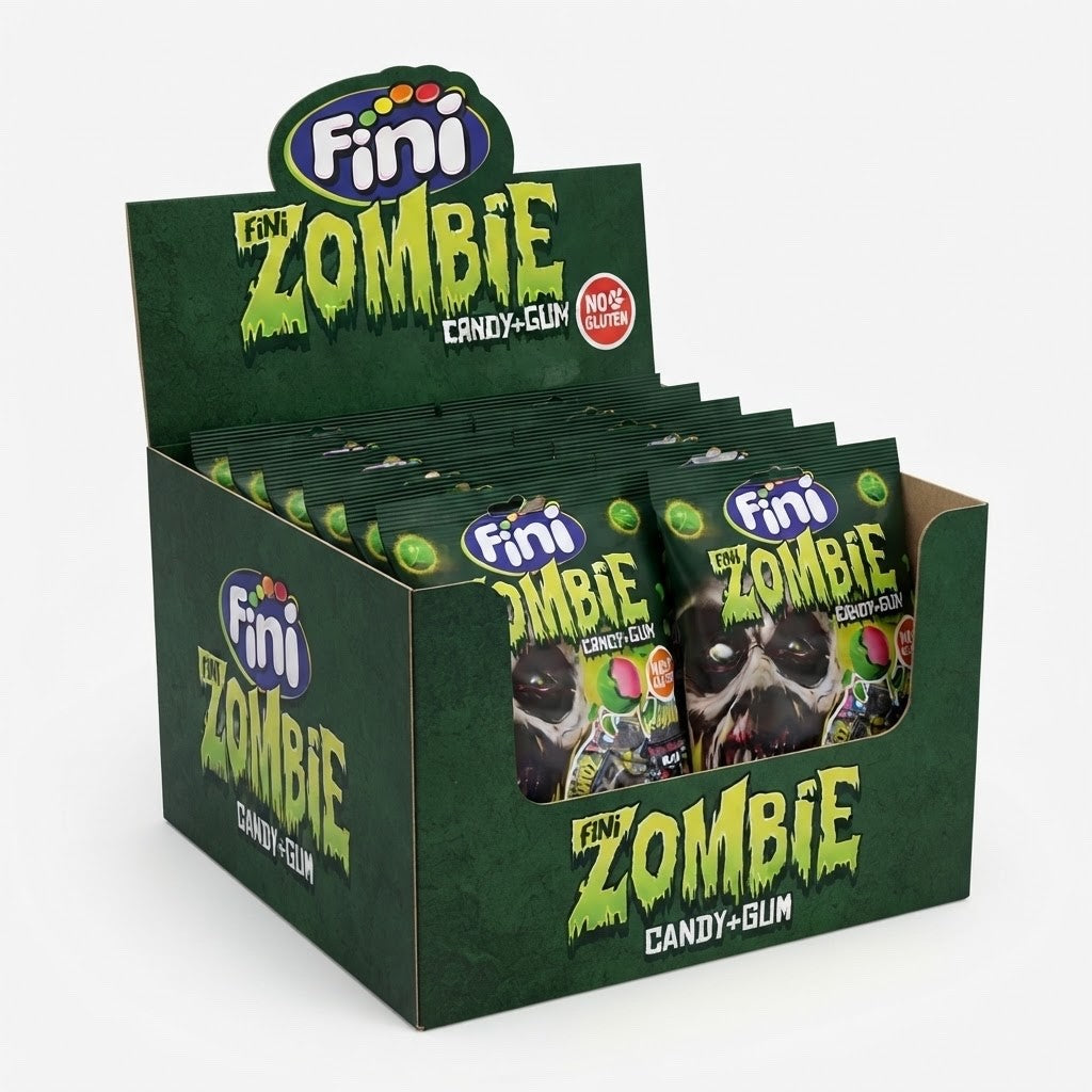 65g x 15 Fini Boom Vampire & Zombie Sour Gum Candy Bulk Box