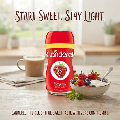 6x 40g Canderel Granular Low Calorie Sweetener Sugar Alternative