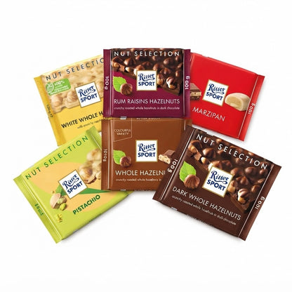 5 x 100g Ritter Sport Assorted Chocolate Bars Multipack Variety Selection