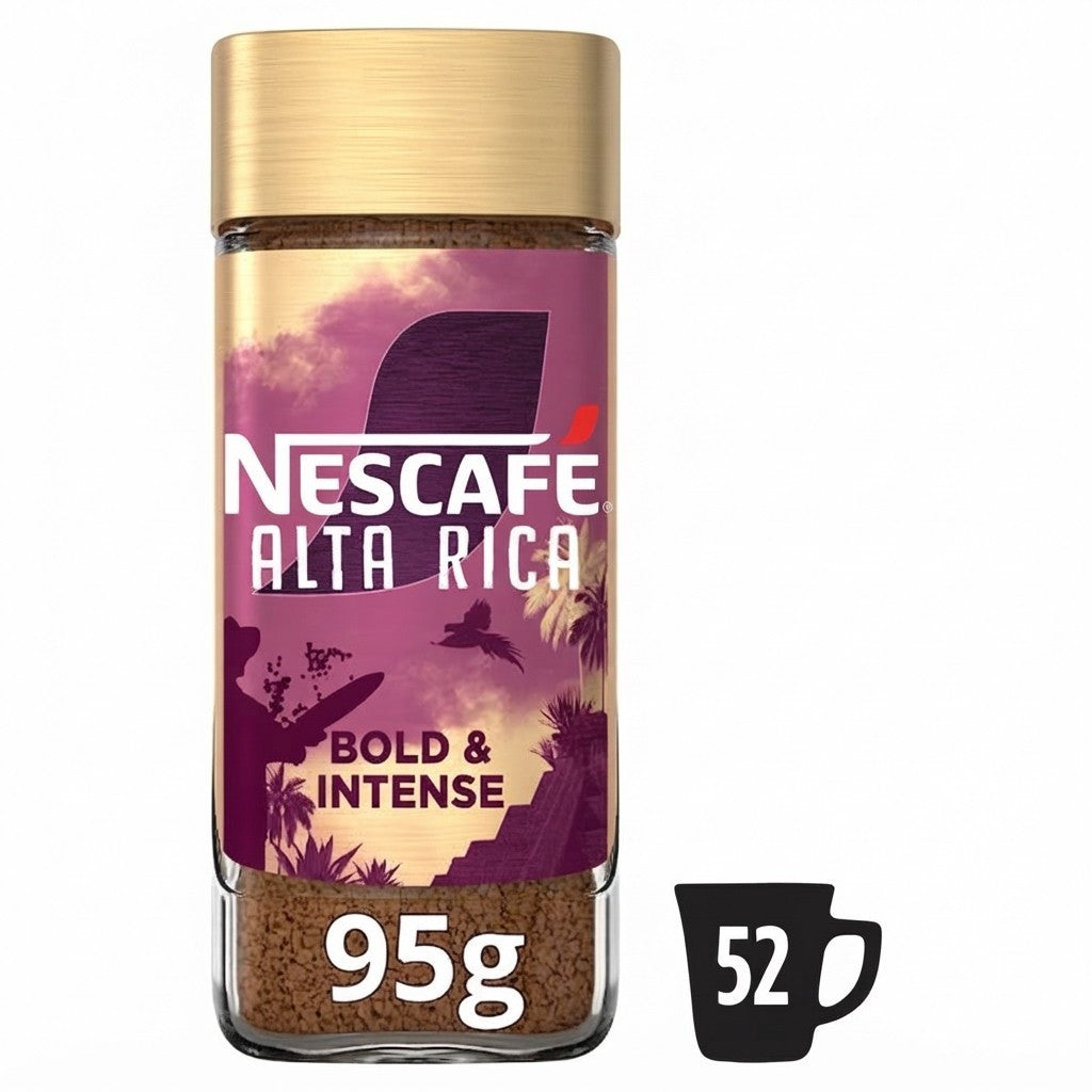 6x Nescafe Alta Rica Instant Coffee 95g Glass Jars Bold & Intense Bulk Lot