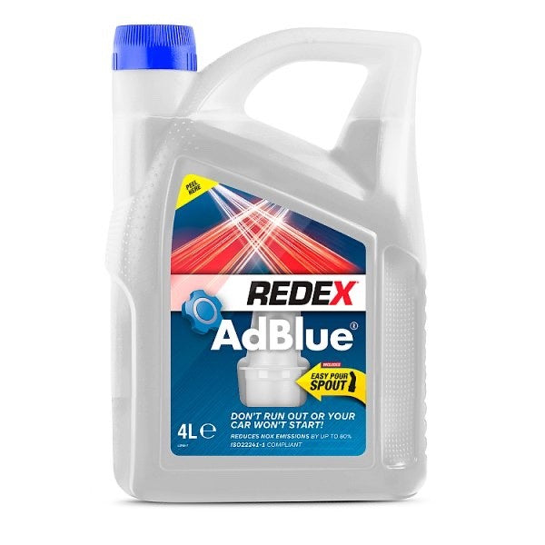 Redex AdBlue 4L x 4 Pack Diesel Exhaust Fluid NOx Reducer with Easy Pour Spout