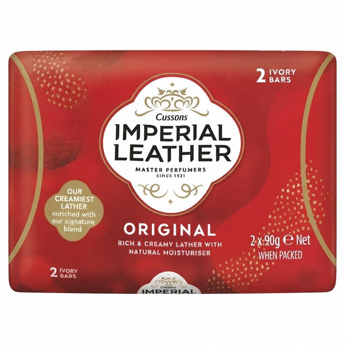 90g × 9 Packs Imperial Leather Original Soap Bars Rich & Creamy Lather 2pk