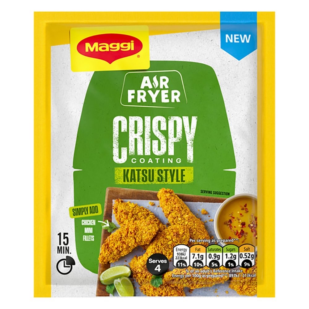 12x 70g Maggi Air Fryer Crispy Coating Katsu Style Mix
