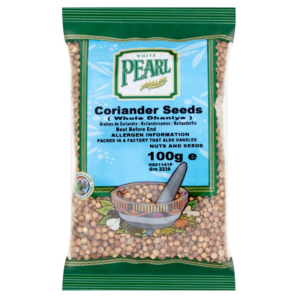 100g x 10 Pack - White Pearl Coriander Seeds Whole Dhaniya Premium Quality Spice