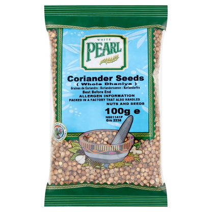 100g x 10 Pack - White Pearl Coriander Seeds Whole Dhaniya Premium Quality Spice