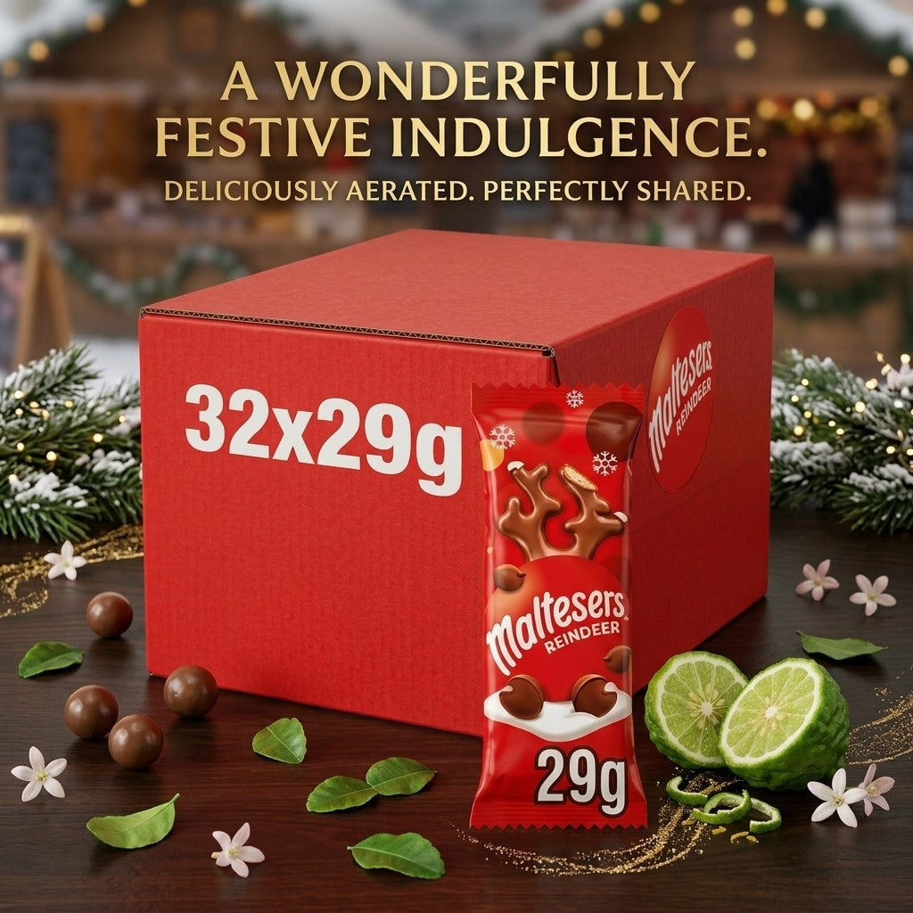 32x 29g Maltesers Reindeer Milk Chocolate Bars Full Display Box Christmas Gifts