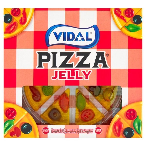 11x 726g Vidal Pizza Strawberry Flavour Jellies Sweets UK
