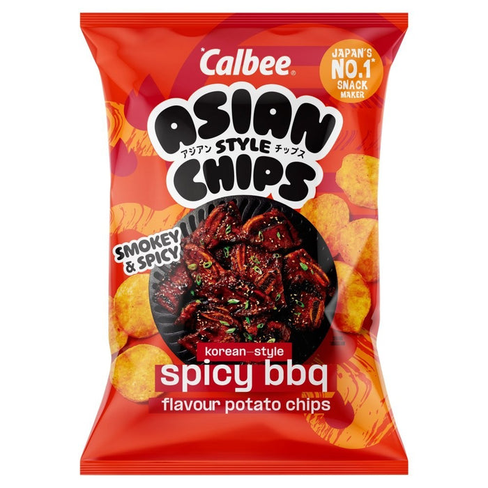 8x 130g Calbee Korean Style Spicy BBQ Potato Chips