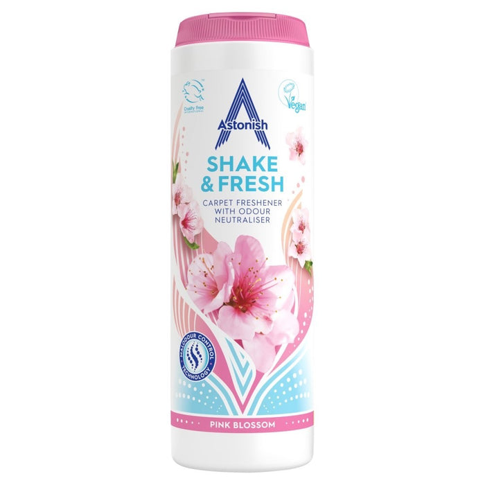 350g × 12 Astonish Pink Blossom Carpet Freshener with Odour Neutraliser