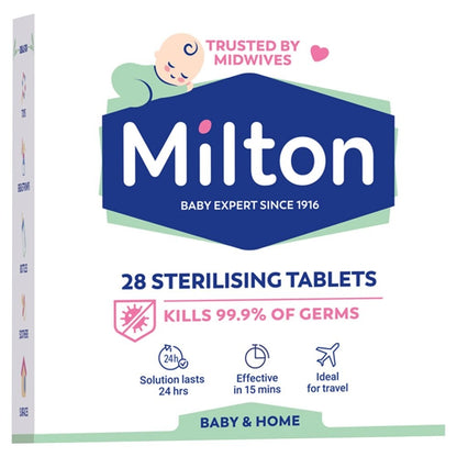 6x 28s Milton Sterilising Tablets Kills 99.9% of Germs