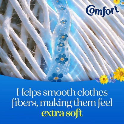 8 x 930ml Comfort Fresh Blue Skies Fabric Conditioner 31 Washes Bulk Pack Box