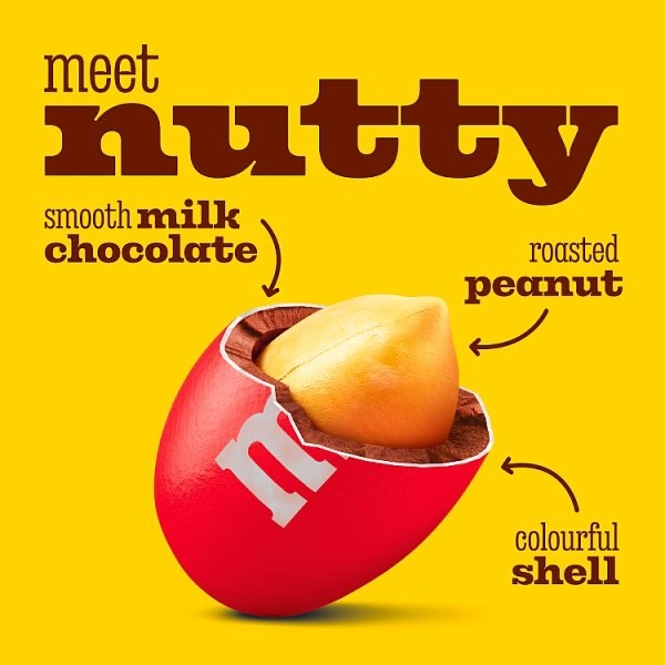 13 x 112g M&M's Peanut Milk Chocolate Pouch Bag Crunchy Crisp Candy Share Treat
