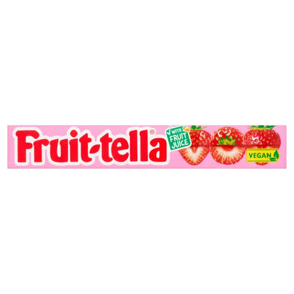 40 x 41g Pack  Fruittella Strawberry Chewy Sweets Natural Vegan Fruit Candy