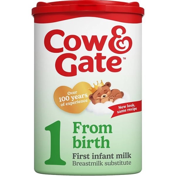 800g Cow & Gate 1 First Infant Baby Milk Formula Powder From Birth - 1 or 6 Pack