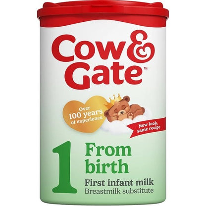 800g Cow & Gate 1 First Infant Baby Milk Formula Powder From Birth - 1 or 6 Pack