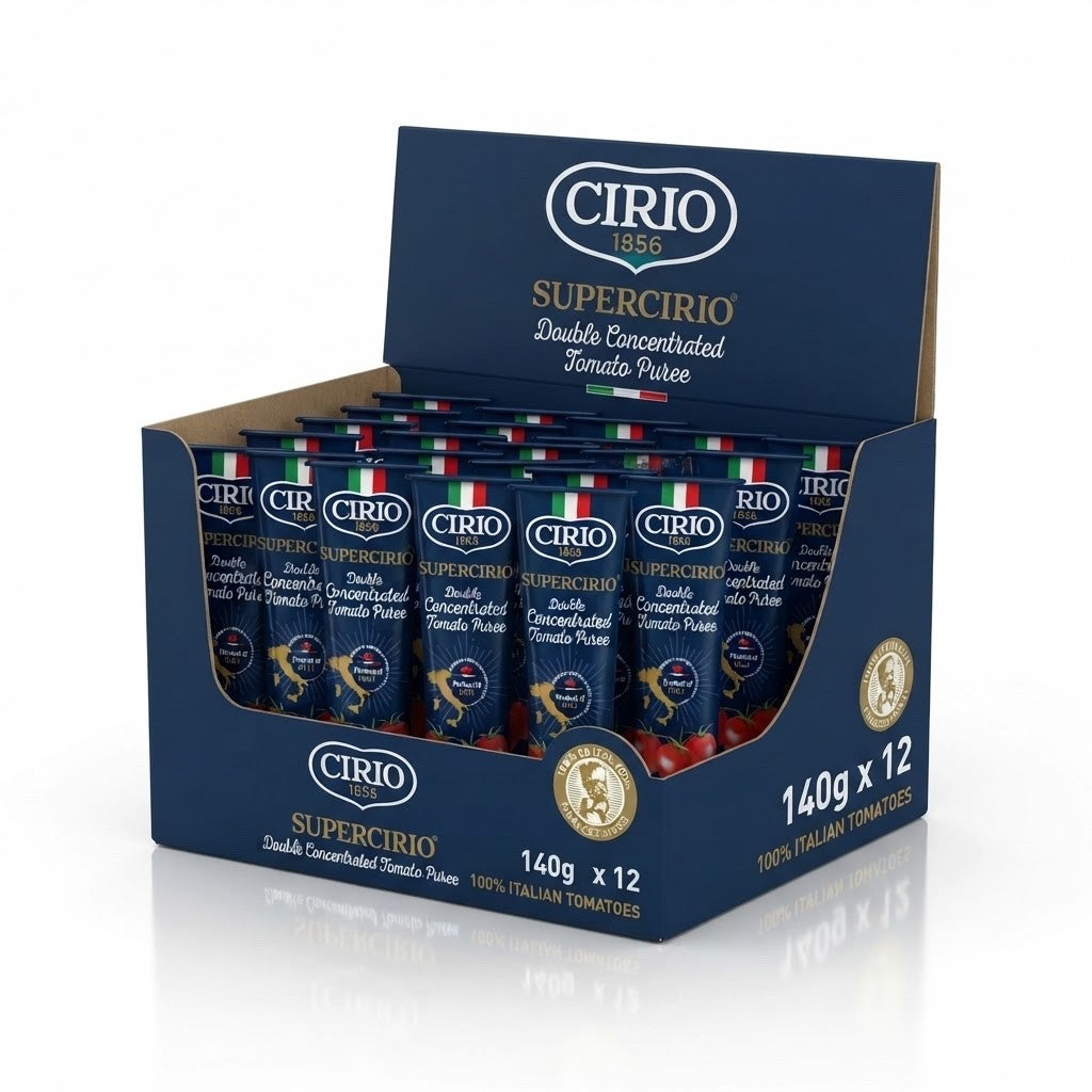 140g x 12 Cirio Supercirio Double Concentrated Tomato Puree Paste 140g Bulk Box