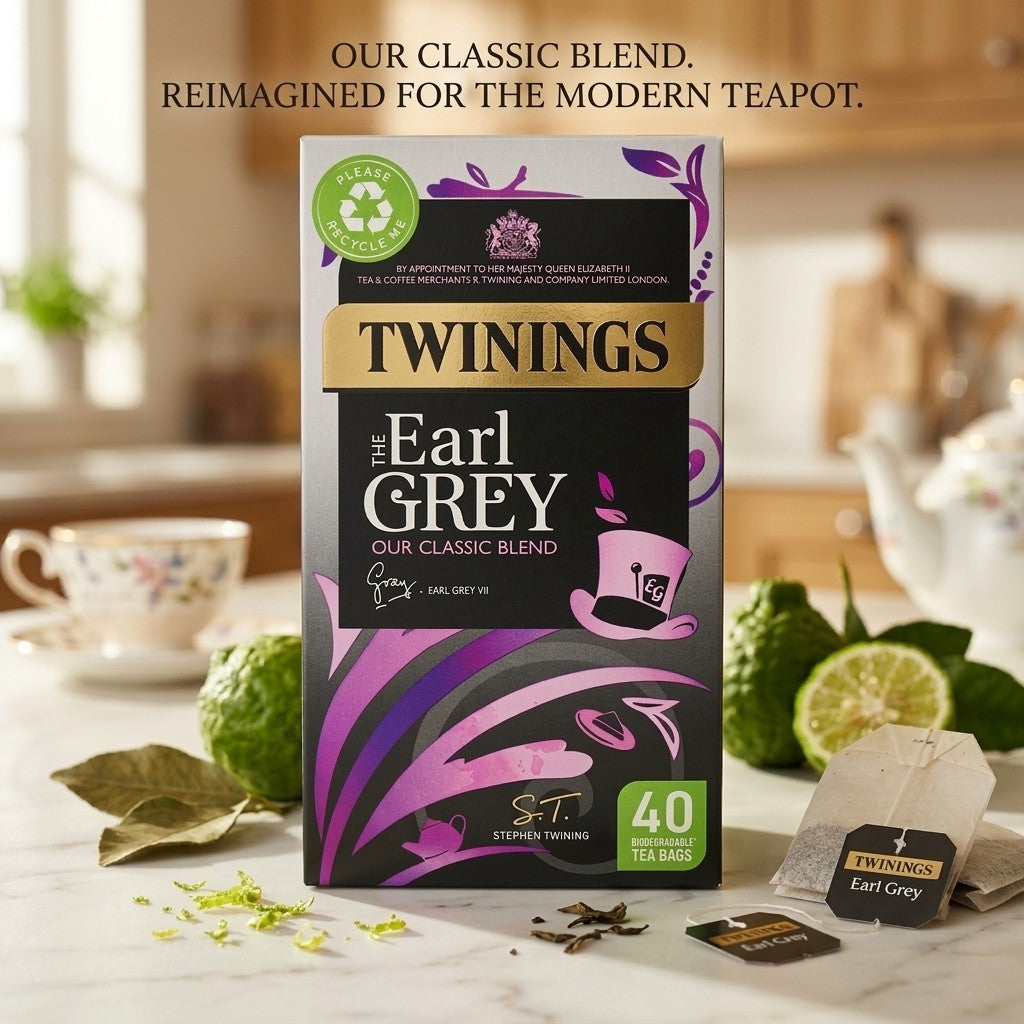4x 100g Twinings Earl Grey Classic Black Tea Bags
