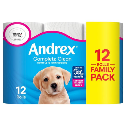 Andrex Comfort Toilet Paper 2-Ply 33 Mega Rolls Soft Strong toilet Tissue