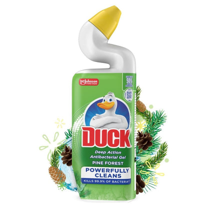 750ml × 8 Duck Deep Action Antibacterial Gel Toilet Cleaner – Pine Forest