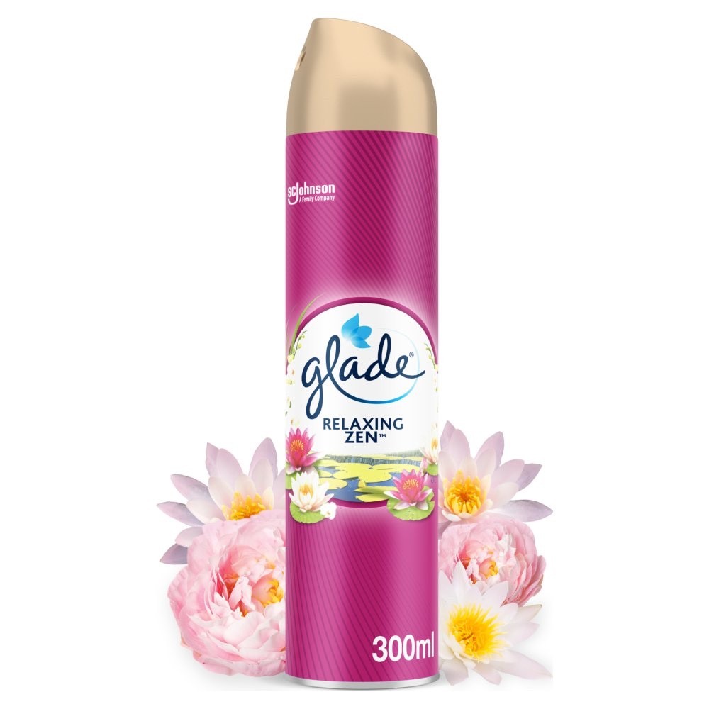 12 x 300ml Glade Aerosol Air Freshener Pure Clean Linen Bulk Pack Spray Value