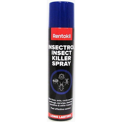 300ml 600ml Pack of 1&6 Rentokil Insectrol Insect Killer Spray Pest Control Bug