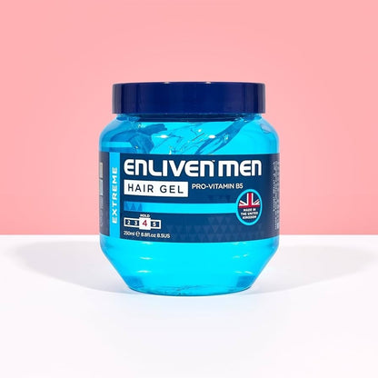 6 x 250ml (1.5kg) Enliven Hair Gel Bundle – Firm & Extreme Hold Hairgel Pack