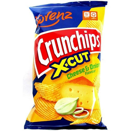 75g x 12 Lorenz X-Cut Crunchips Variety Pack - Salted, Paprika, Cheese & Onion