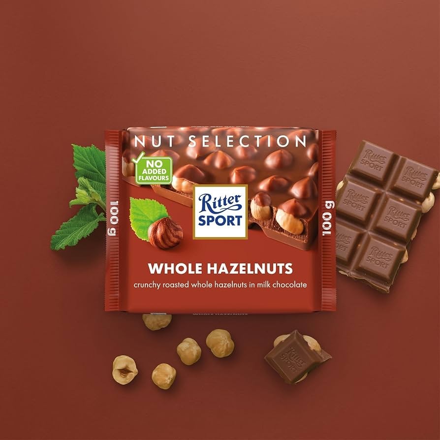 5 x 100g Ritter Sport Assorted Chocolate Bars Multipack Variety Selection