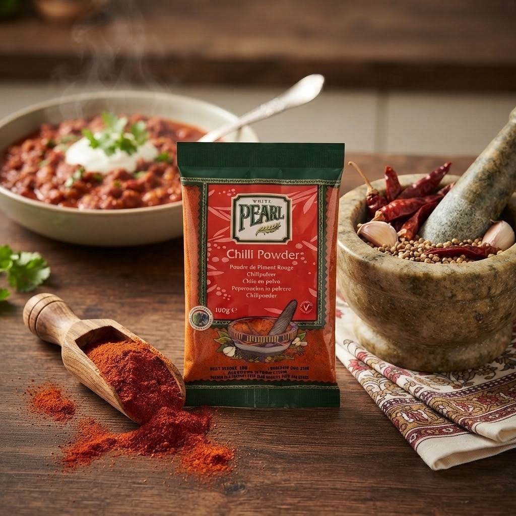 100g x 12 Pack (1200g) White Pearl Chilli Powder Bulk Buy Spice Seasoning
