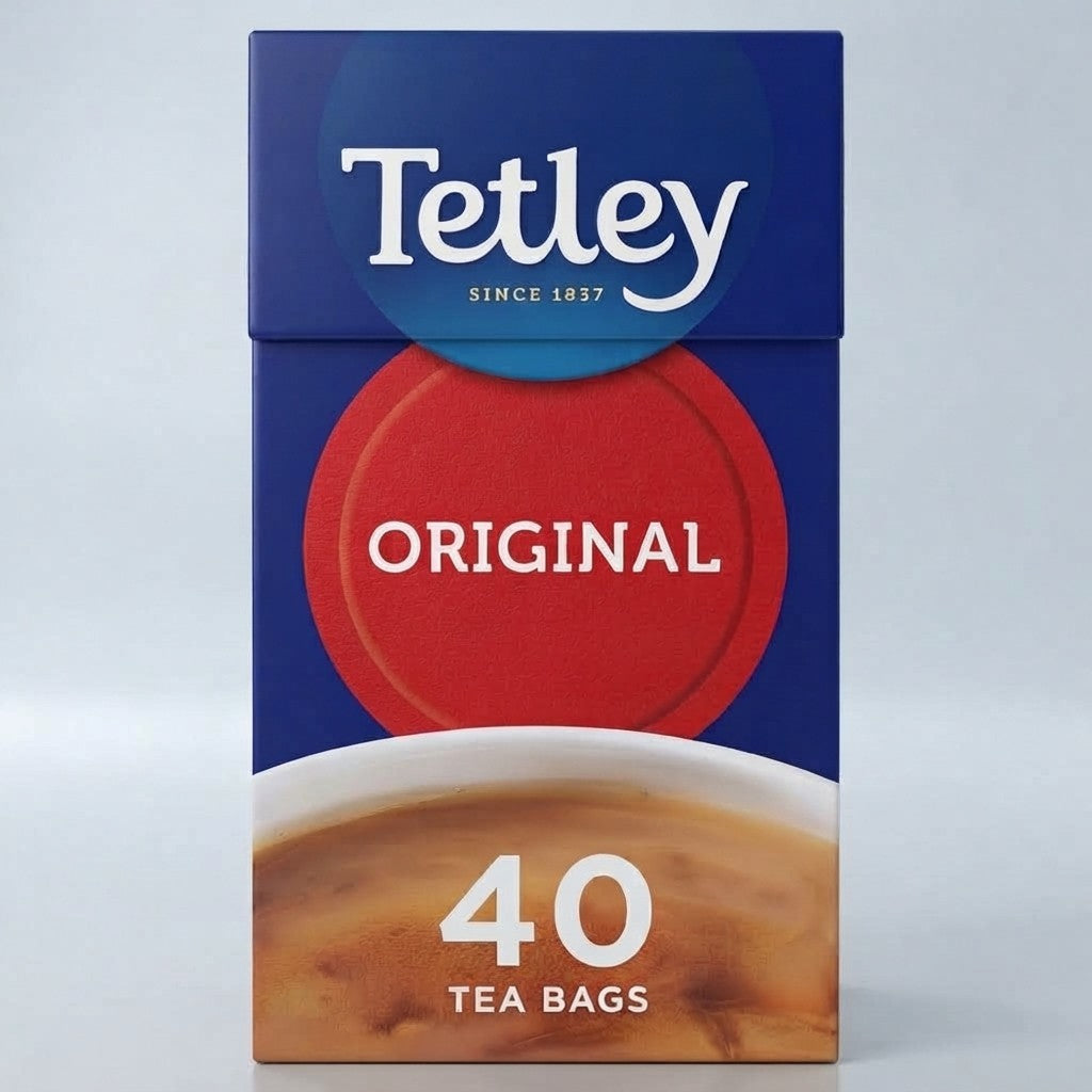 40 Tea Bags 125g Pack of 6 Tetley Original Tea Bags  Bulk Buy Everyday Black Tea