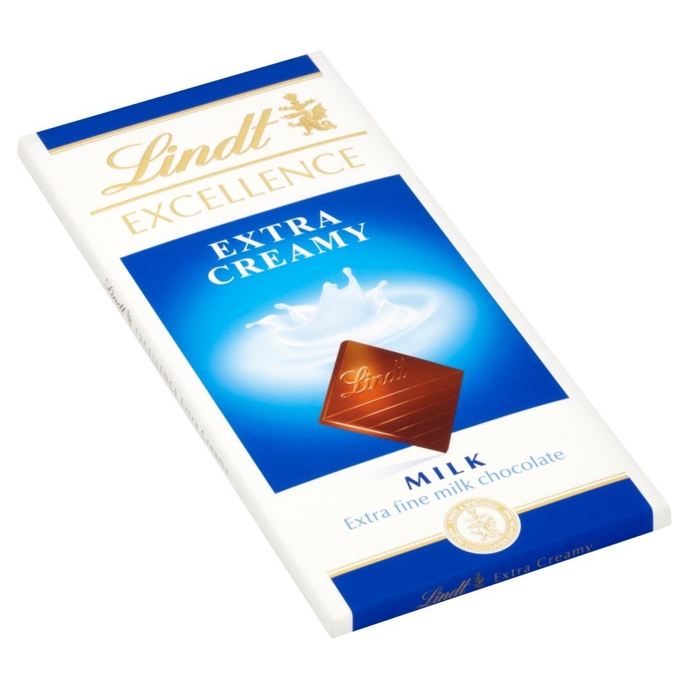 Lindt Excellence Chocolate Bar 100g x 8 Pack - Milk, Dark 70% or Pistachio