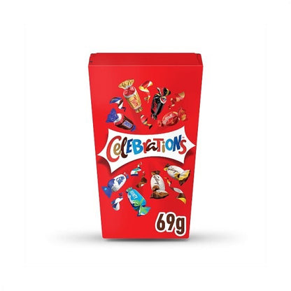 12 x 69g Celebrations Milk Chocolate Mini Box Variety Assortment Gift Vegetarian