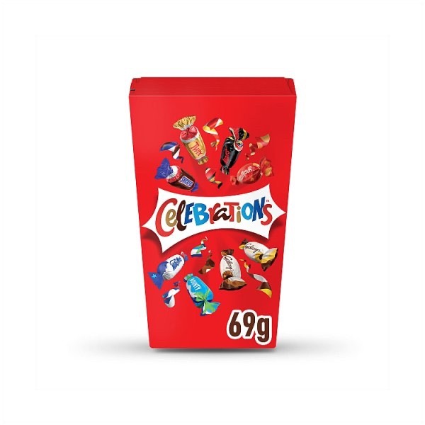 12 x 69g Celebrations Milk Chocolate Mini Box Variety Assortment Gift Vegetarian