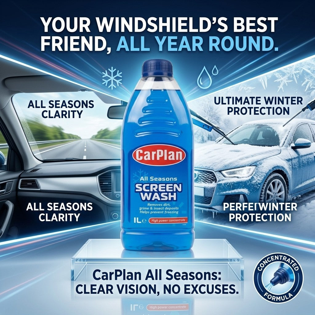 CarPlan All Seasons Screenwash 1 Litre Concentrated Cleaner 1 Pack / 12 Pack