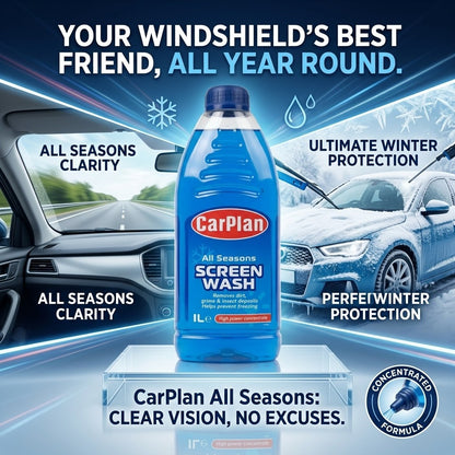 CarPlan All Seasons Screenwash 1 Litre Concentrated Cleaner 1 Pack / 12 Pack
