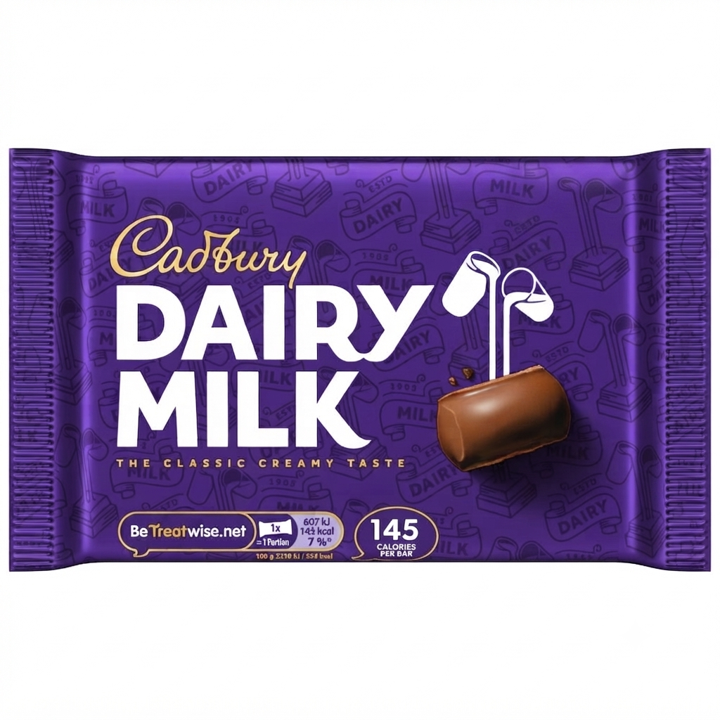 Cadbury Dairy Milk Chocolate Bars 4 Pack Multipack - 108.8g x 14 Bulk Multipack