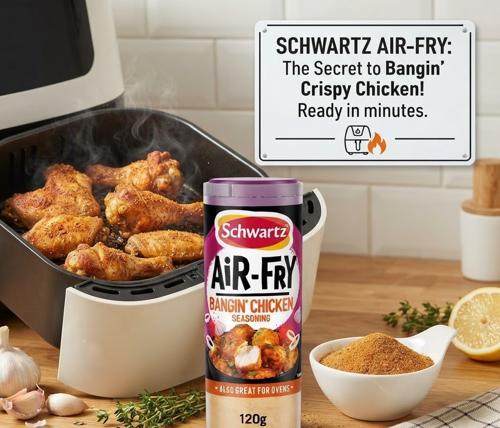 6 x 120g Schwartz Air-Fry Bangin' Chicken Seasoning Mix