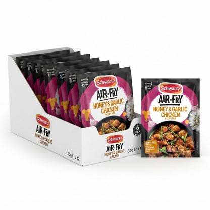 30g x 12 | Schwartz Air Fryer Honey & Garlic Chicken Recipe Mix - Bulk 12 Pack