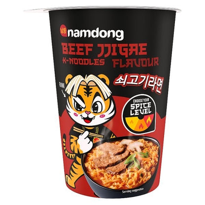 8 Packs Namdong K-Noodles Pot Beef Chicken Jjigae Korean Instant Noodles 83g/84g