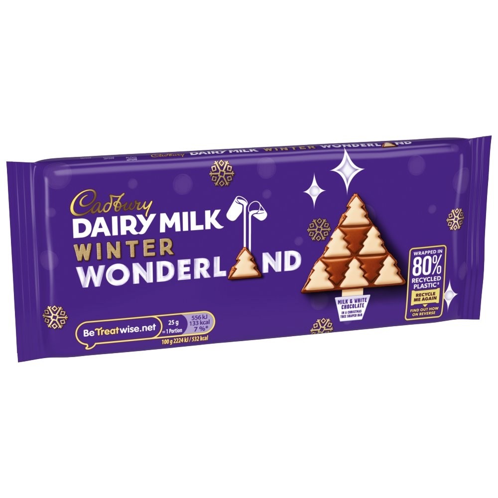 100g x 20 Cadbury Dairy Milk Winter Wonderland Chocolate Bar 100g Bulk Box