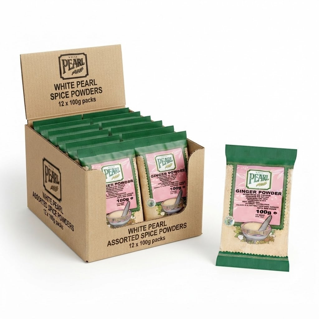 12 x 100g | White Pearl Ginger Powder Multi-Pack Bulk Buy -Finest Quality Spices