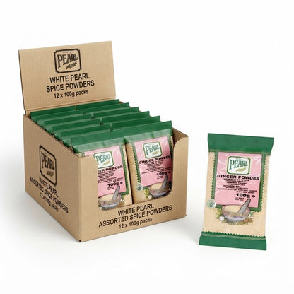 12 x 100g | White Pearl Ginger Powder Multi-Pack Bulk Buy -Finest Quality Spices