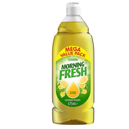 675ml x 6 Morning Fresh Washing Up Liquid Lemon Mega Value Pack Dishwash