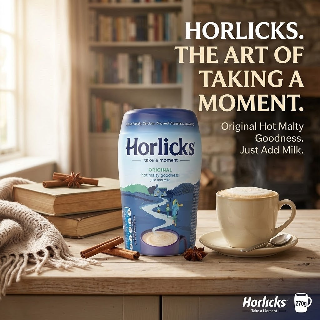 Horlicks Traditional Malt 270g x 6 Pack Bulk Hot Malted Milk Drink Jar