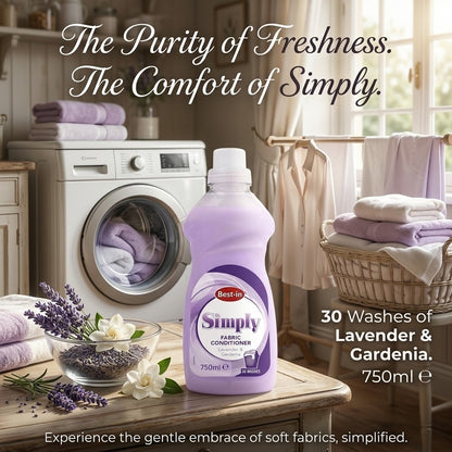 30Wash × 8 Bestin Concentrated Fabric Conditioner 750ml x 8 Lavender & Gardenia